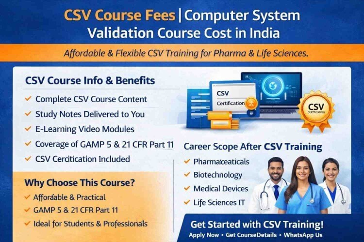 CSV Course Fees